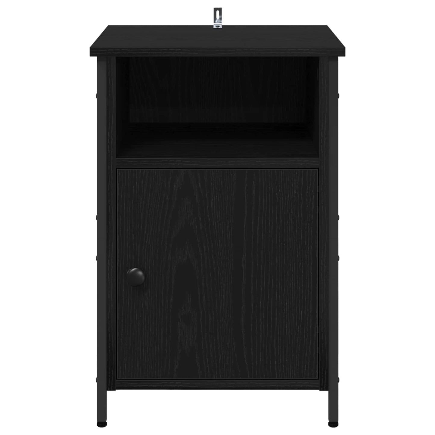 vidaXL Κομοδίνο Μαύρη Οξυά 40 x 42 x 60 εκ. Επεξεργασμένο Ξύλο