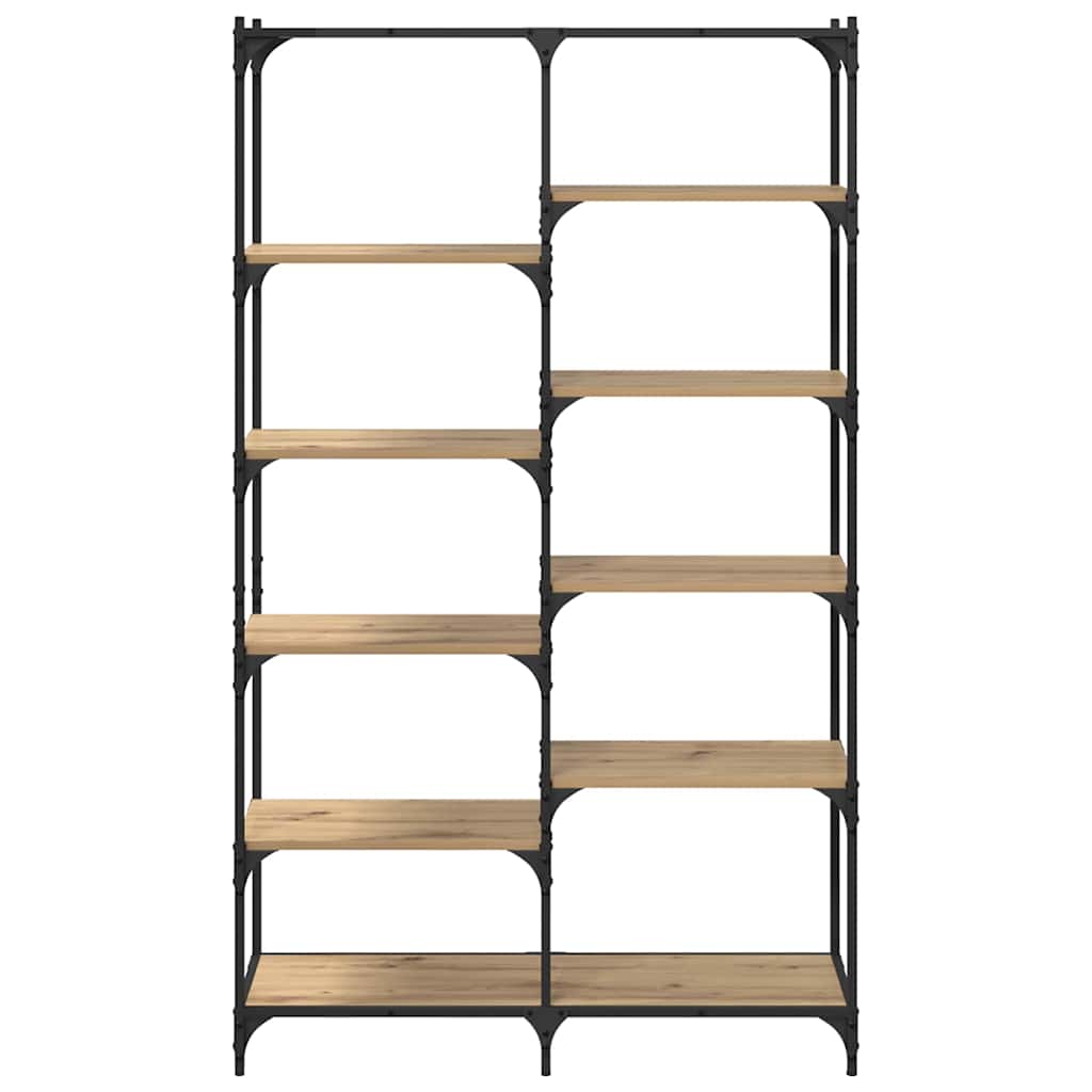 vidaXL Ράφι Βιβλίων artisan δρυς 100 x 32 x 170 εκ Επεξεργασμένο ξύλο