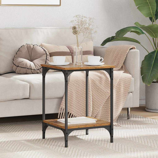 vidaXL Τραπεζάκι σαλονιού Παλιό Ξύλο 40 x 40 x 55 εκ