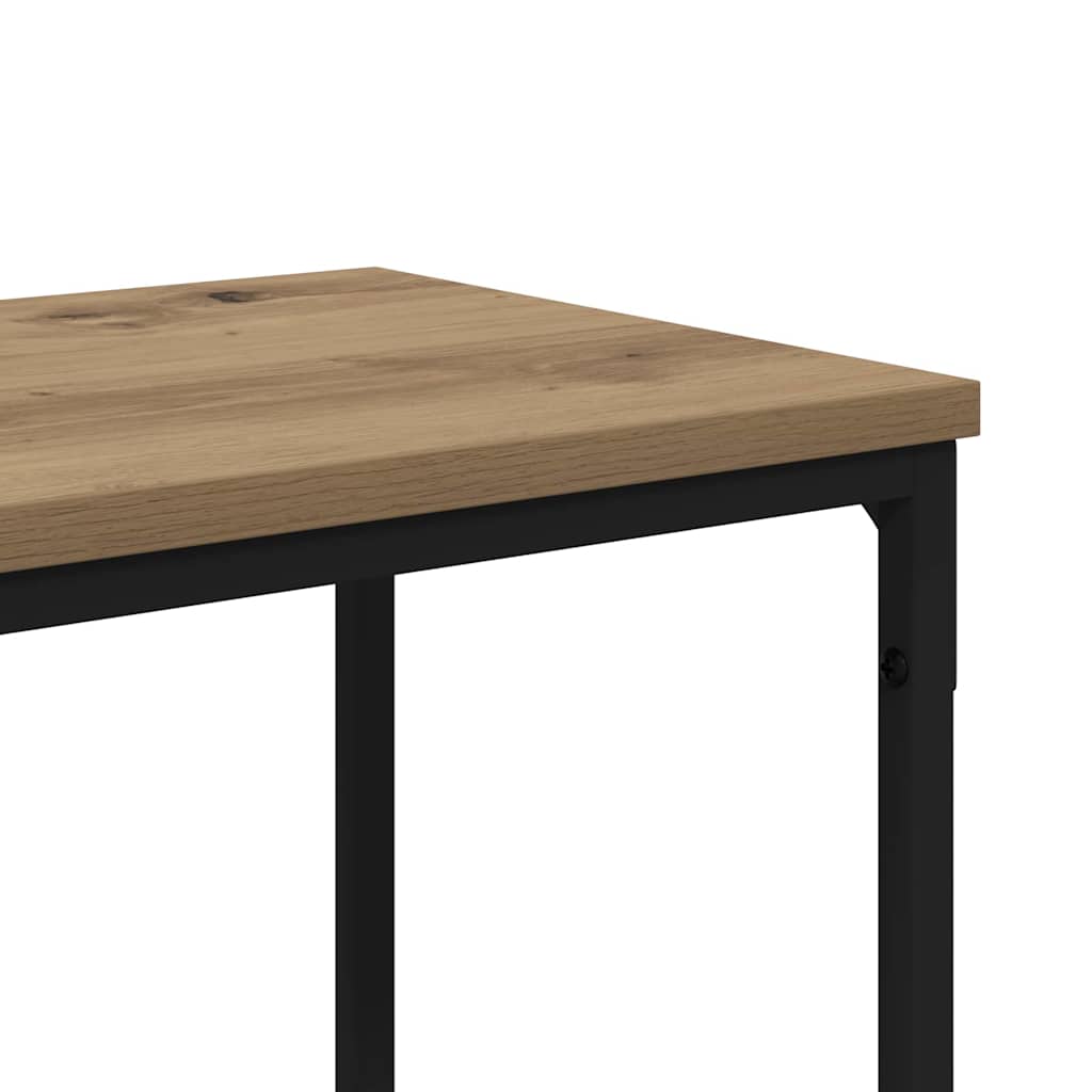 vidaXL Τραπέζι κονσόλας με ράφι Artisan Oak 160 x 30 x 75 εκ
