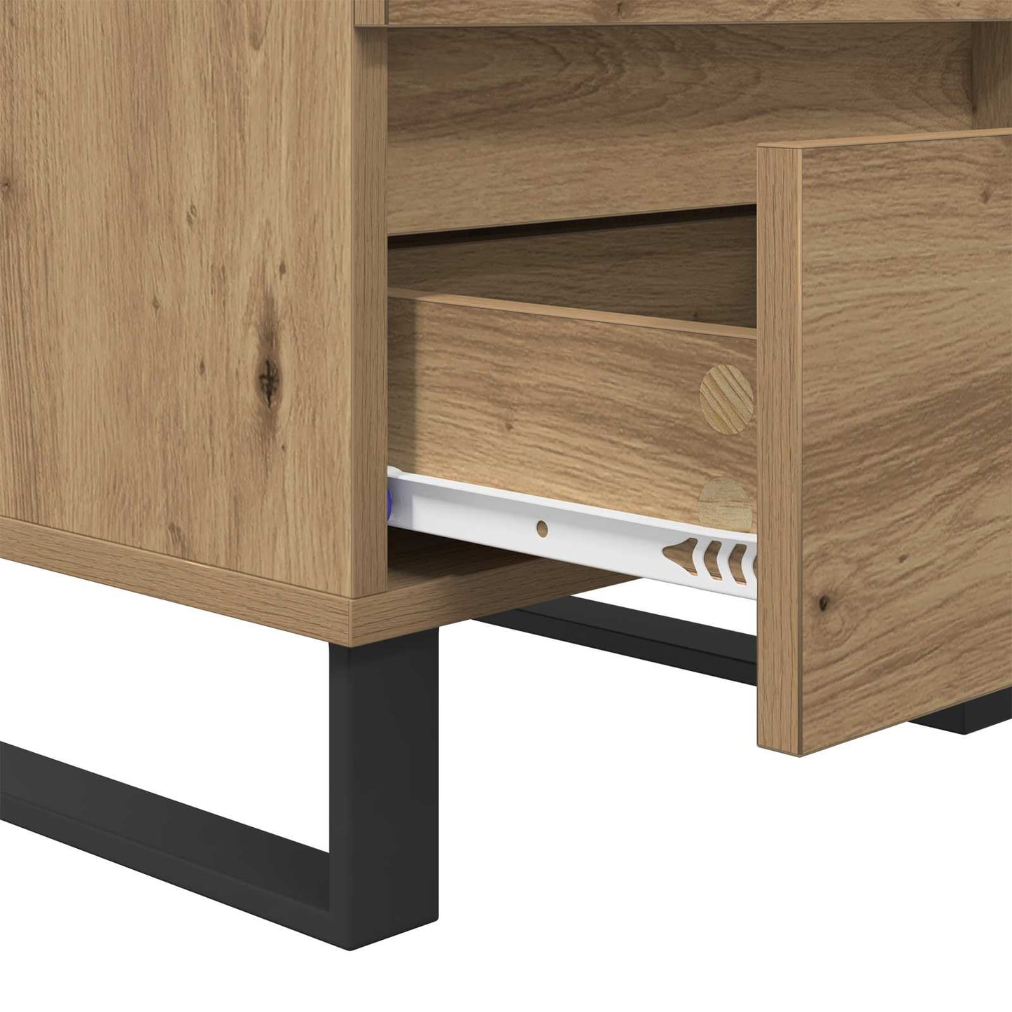 vidaXL Κομοδίνο 2 τμχ. Artisan Oak 40 x 35 x 50 εκ. Επεξεργασμένο Ξύλο