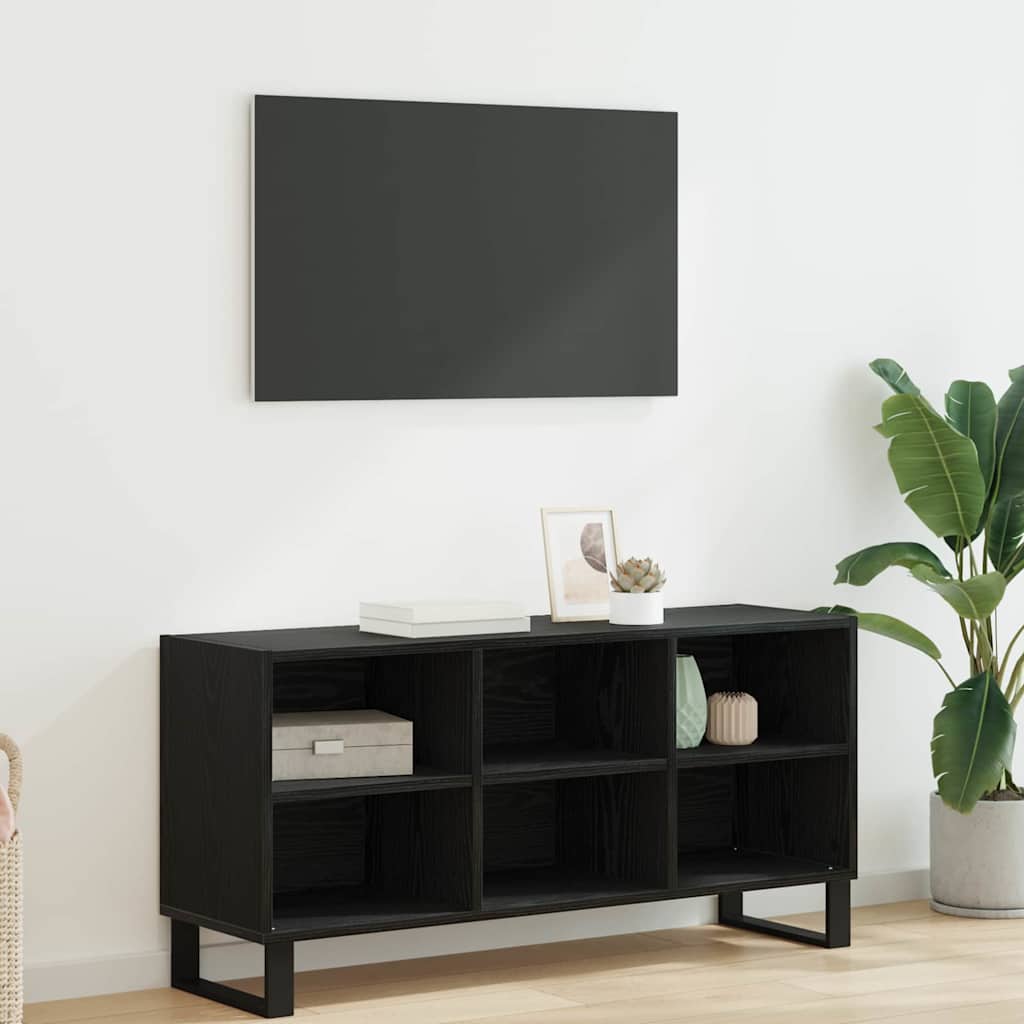 vidaXL Ντουλάπι TV Μαύρη Οξυά 103,5 x 30 x 50 εκ Επεξεργασμένο ξύλο