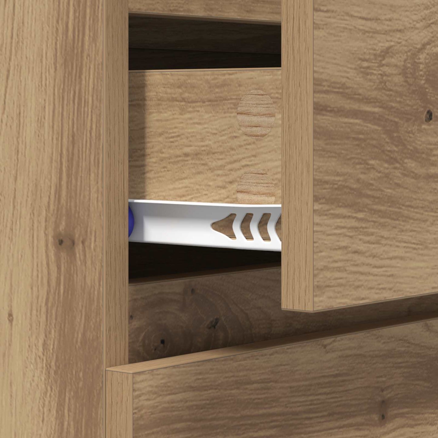 vidaXL Πλαϊνό γραφείο Artisan Oak 60 x 35 x 70 cm Επεξεργασμένο ξύλο