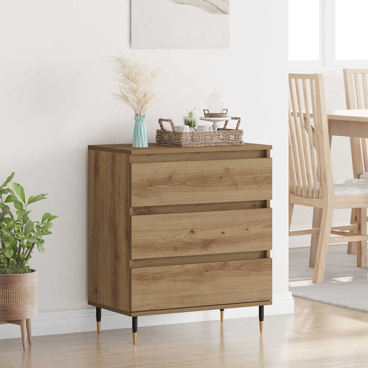 vidaXL Πλαϊνό γραφείο Artisan Oak 60 x 35 x 70 cm Επεξεργασμένο ξύλο