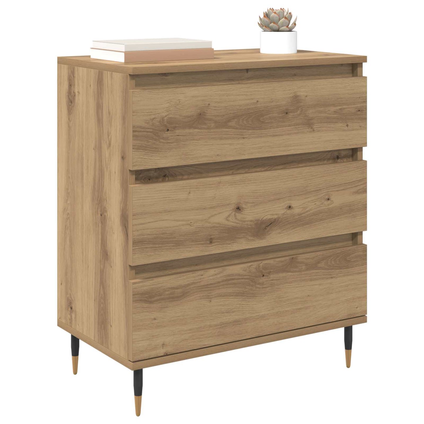 vidaXL Πλαϊνό γραφείο Artisan Oak 60 x 35 x 70 cm Επεξεργασμένο ξύλο