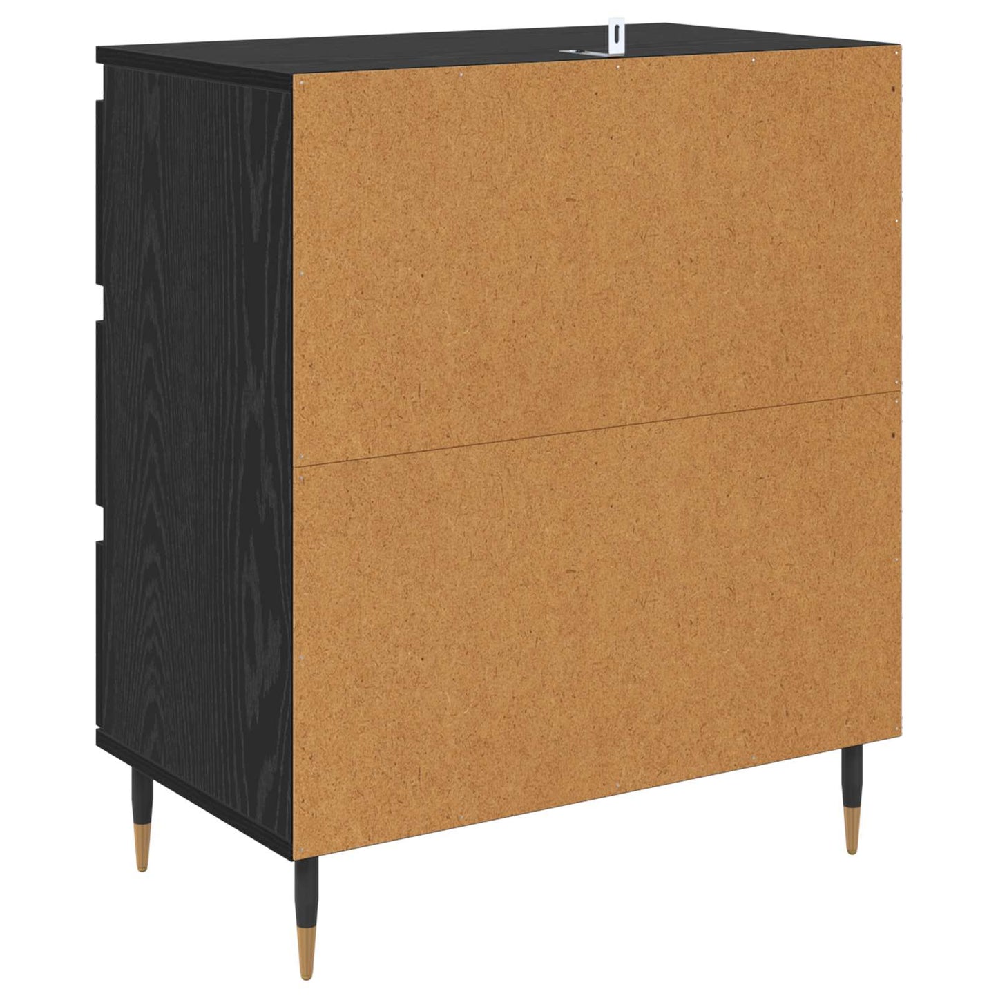 vidaXL Πλαϊνό γραφείο Μαύρη Οξυά 60 x 35 x 70 cm Επεξεργασμένο ξύλο