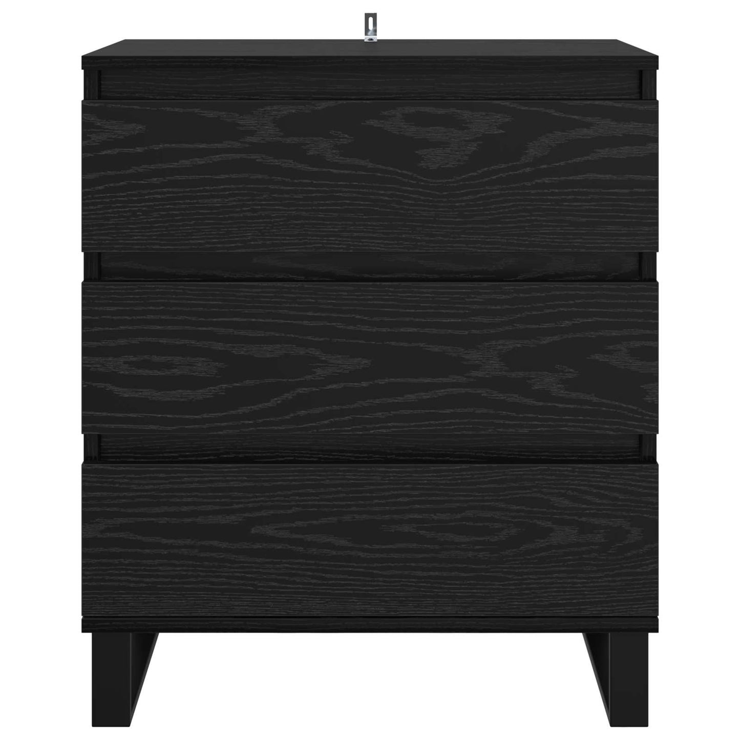 vidaXL Πλαϊνό γραφείο Μαύρη Οξυά 60 x 35 x 70 cm Επεξεργασμένο ξύλο