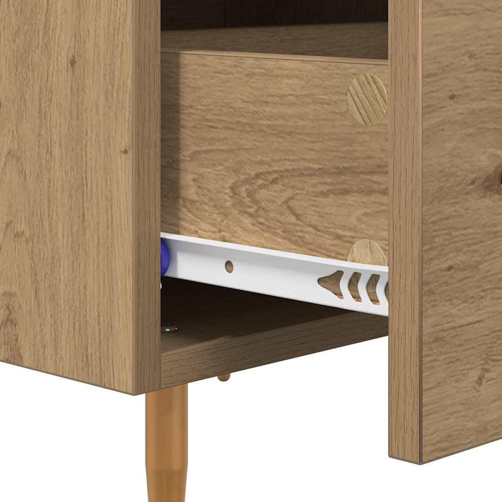 vidaXL Κομοδίνο 2 pcs Artisan Oak 40 x 35 x 47,5 εκ Επεξεργασμένο ξύλο