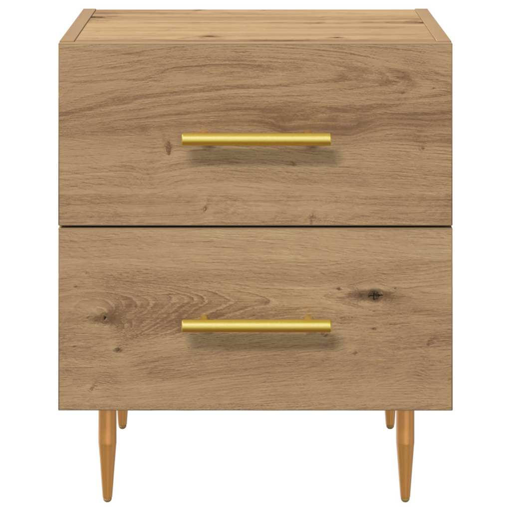 vidaXL Κομοδίνο 2 pcs Artisan Oak 40 x 35 x 47,5 εκ Επεξεργασμένο ξύλο