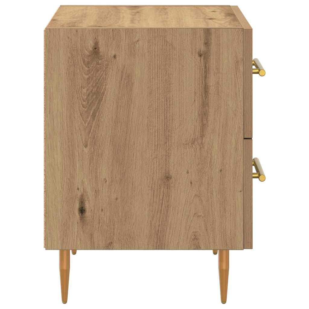vidaXL Κομοδίνο 2 pcs Artisan Oak 40 x 35 x 47,5 εκ Επεξεργασμένο ξύλο