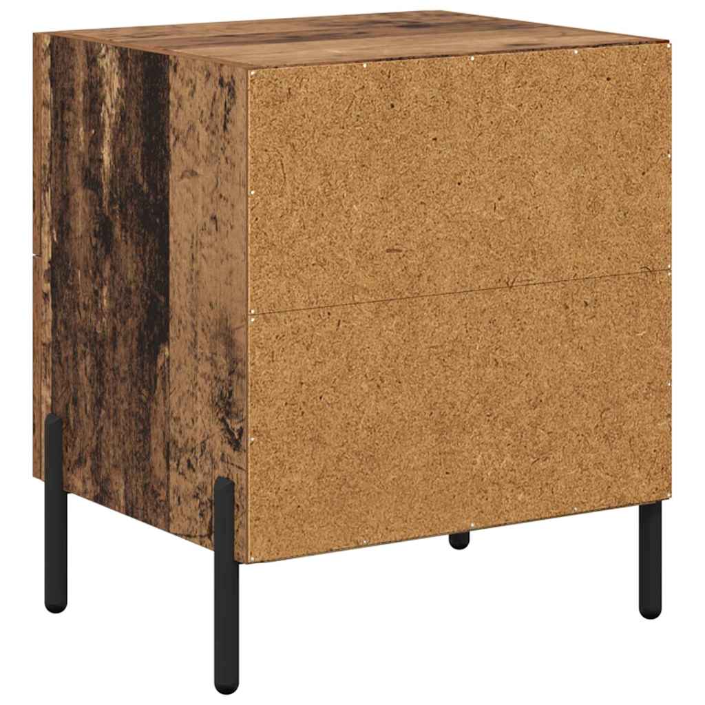 vidaXL Κομοδίνο Παλιό ξύλο 40 x 35 x 47,5 εκ Επεξεργασμένο ξύλο