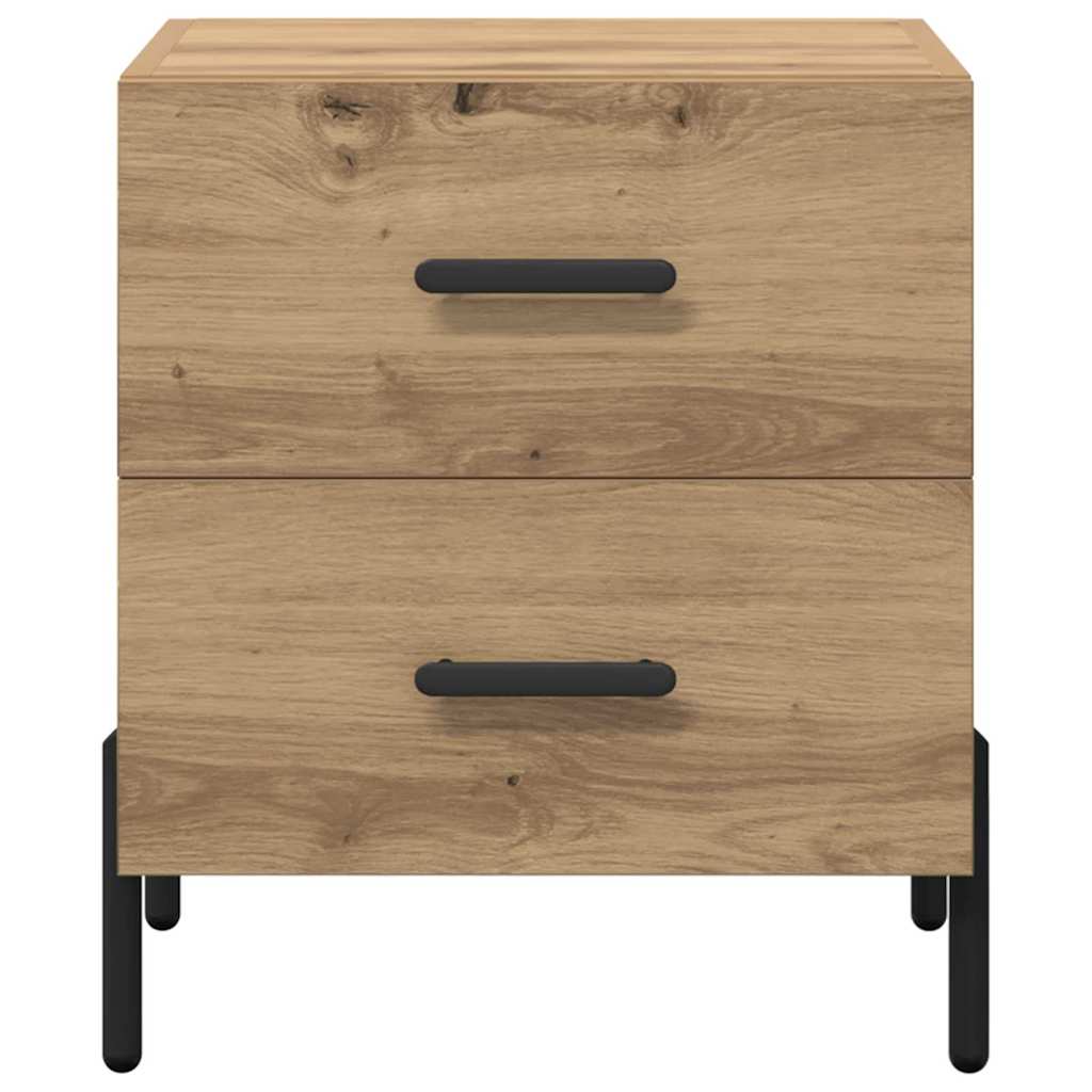 vidaXL Κομοδίνο 2 pcs Artisan Oak 40 x 35 x 47,5 εκ Επεξεργασμένο ξύλο