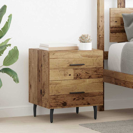 vidaXL Κομοδίνο Παλιό ξύλο 40 x 35 x 47,5 εκ Επεξεργασμένο ξύλο