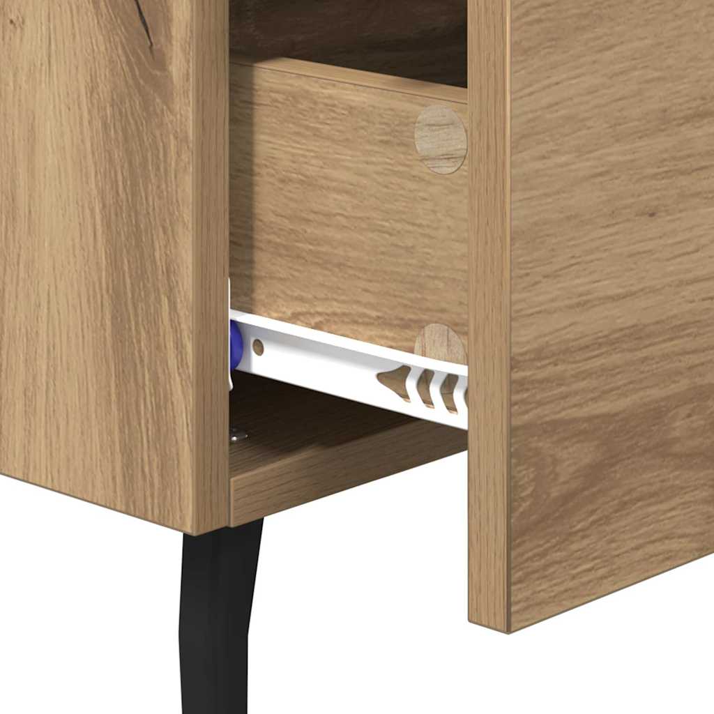 vidaXL Κομοδίνο 2 pcs Artisan Oak 40 x 35 x 47,5 εκ Επεξεργασμένο ξύλο