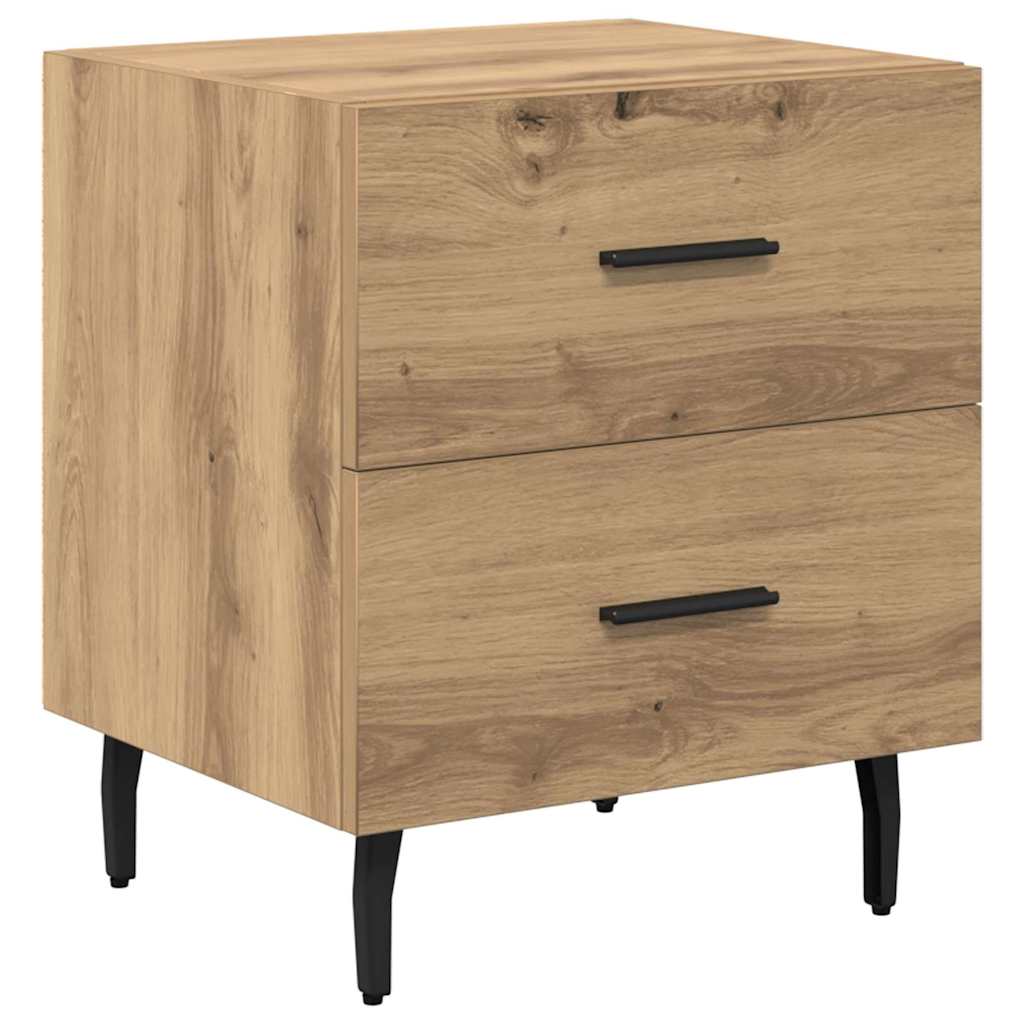vidaXL Κομοδίνο 2 pcs Artisan Oak 40 x 35 x 47,5 εκ Επεξεργασμένο ξύλο