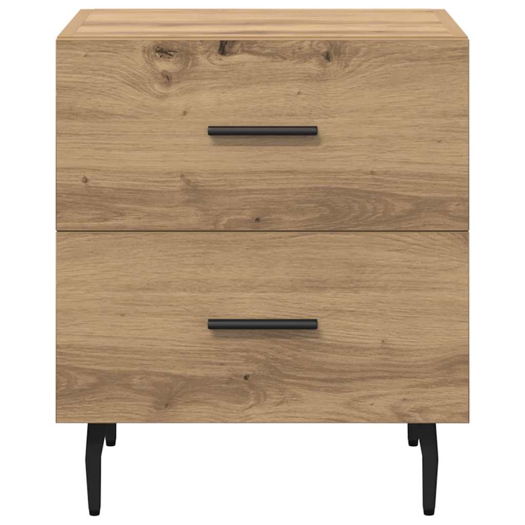 vidaXL Κομοδίνο 2 pcs Artisan Oak 40 x 35 x 47,5 εκ Επεξεργασμένο ξύλο