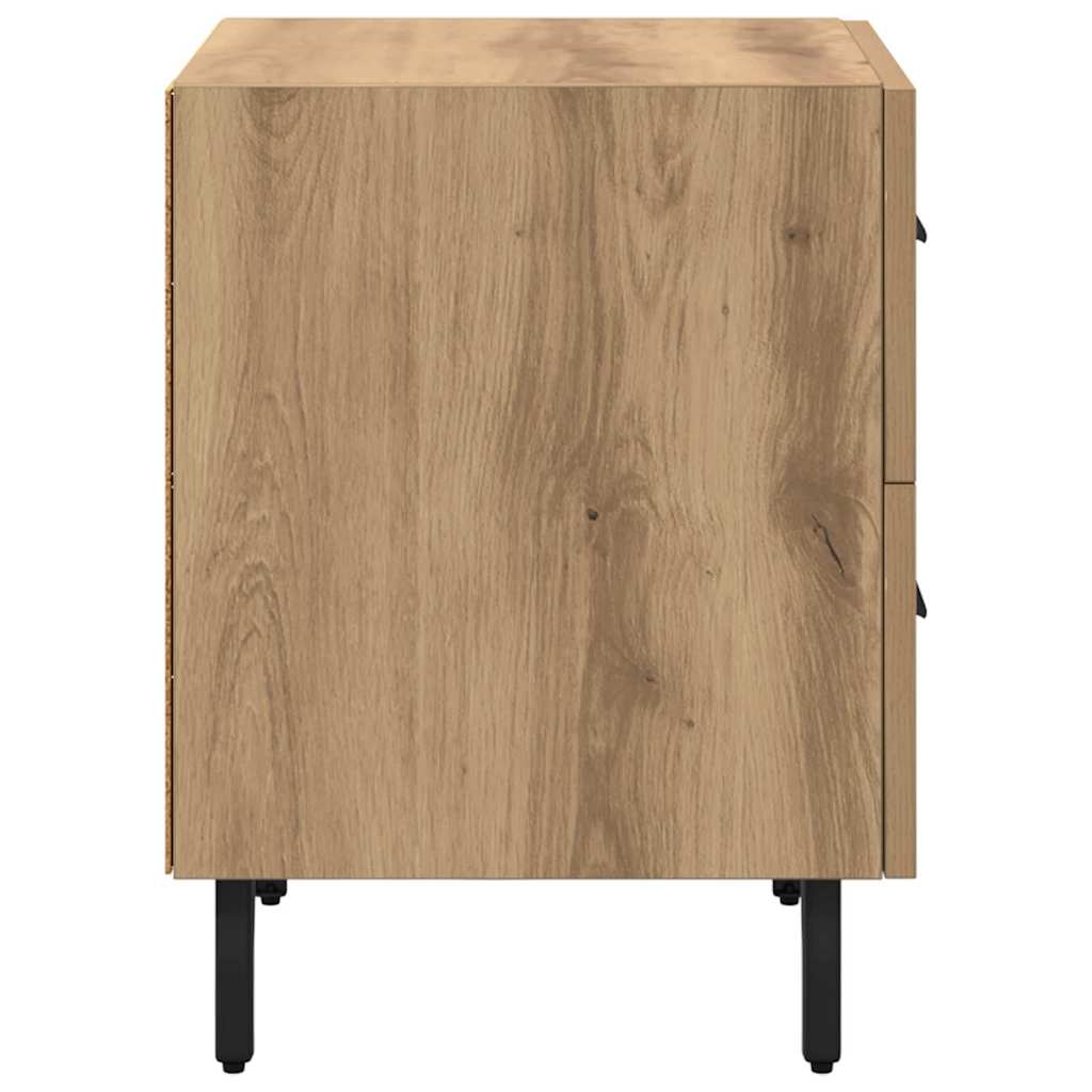 vidaXL Κομοδίνο 2 pcs Artisan Oak 40 x 35 x 47,5 εκ Επεξεργασμένο ξύλο