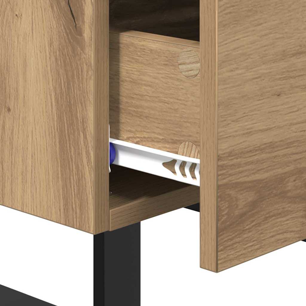 vidaXL Κομοδίνο Artisan Oak 40 x 35 x 47,5 εκ Επεξεργασμένο Ξύλο