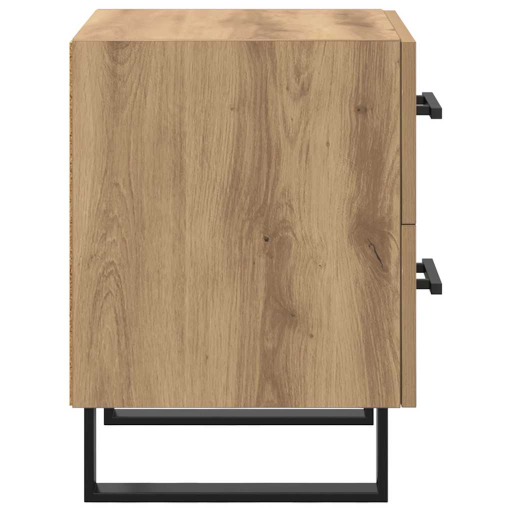 vidaXL Κομοδίνο Artisan Oak 40 x 35 x 47,5 εκ Επεξεργασμένο Ξύλο