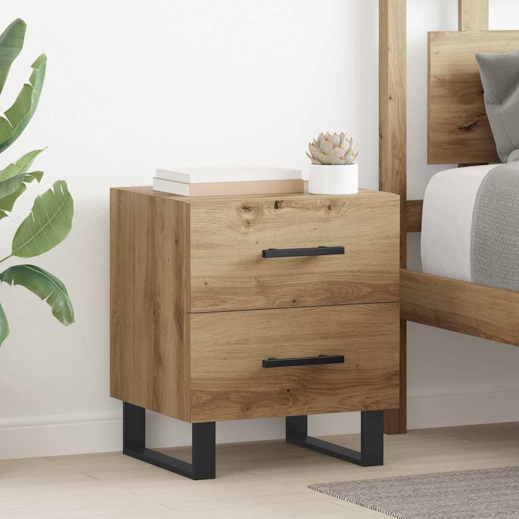 vidaXL Κομοδίνο 2 τμχ. Artisan Oak 40 x 35 x 47,5 εκ