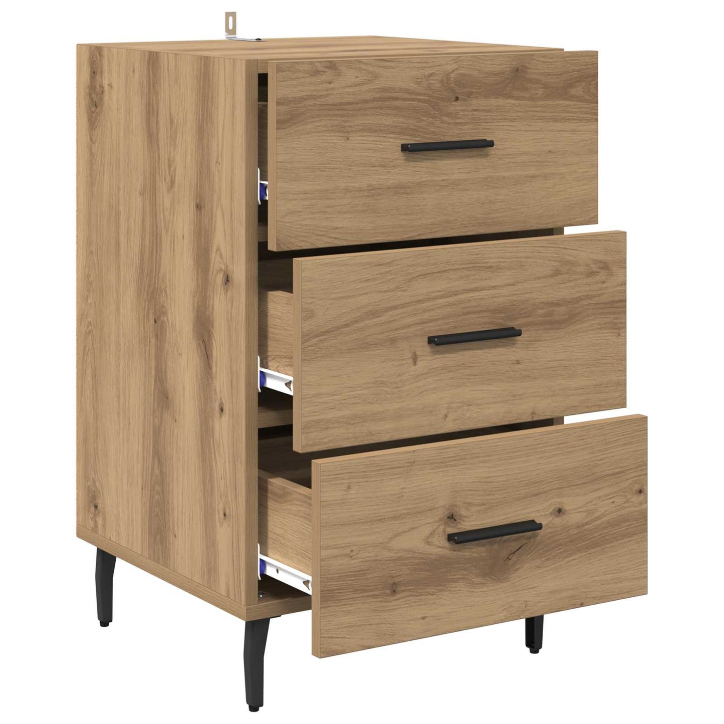 vidaXL Κομοδίνο Artisan Oak 40 x 40 x 66 εκ. Επεξεργασμένο Ξύλο