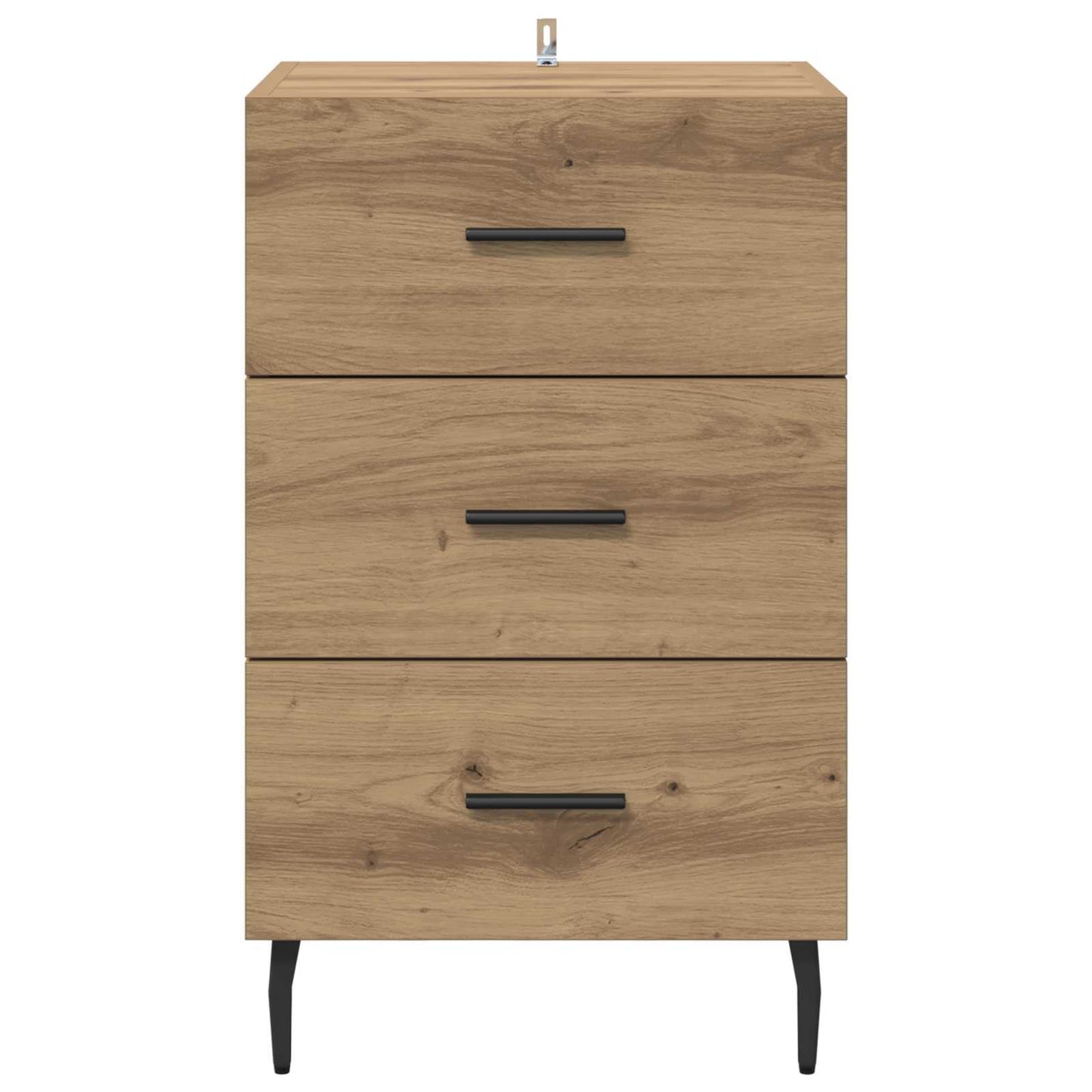 vidaXL Κομοδίνο Artisan Oak 40 x 40 x 66 εκ. Επεξεργασμένο Ξύλο