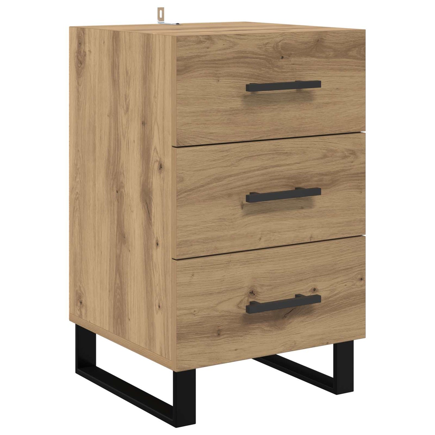 vidaXL Κομοδίνο Artisan Oak 40 x 40 x 66 εκ. Επεξεργασμένο Ξύλο