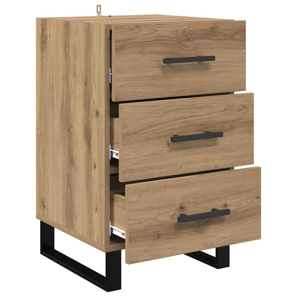 vidaXL Κομοδίνο Artisan Oak 40 x 40 x 66 εκ. Επεξεργασμένο ξύλο