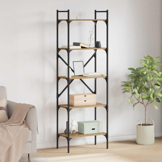 vidaXL Βιβλιοθήκη Artisan Oak 56 x 32 x 174 cm Επεξεργασμένο ξύλο