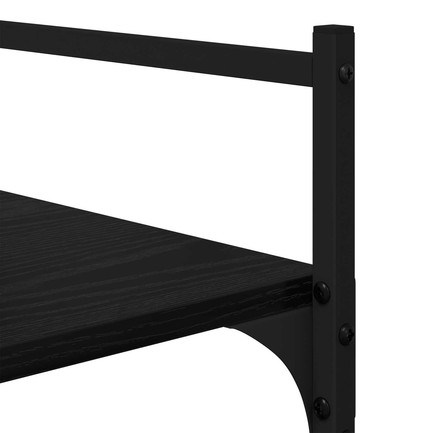 vidaXL Βιβλιοθήκη Μαύρη Οξυά 56 x 32 x 174 cm Επεξεργασμένο ξύλο