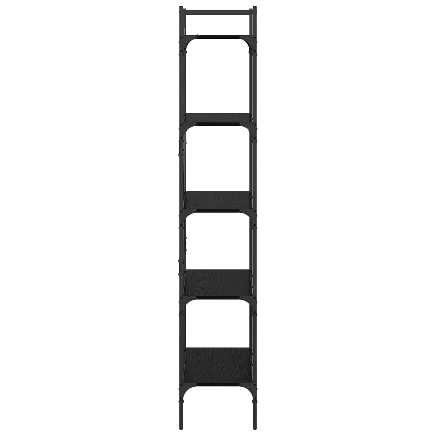 vidaXL Βιβλιοθήκη Μαύρη Οξυά 56 x 32 x 174 cm Επεξεργασμένο ξύλο