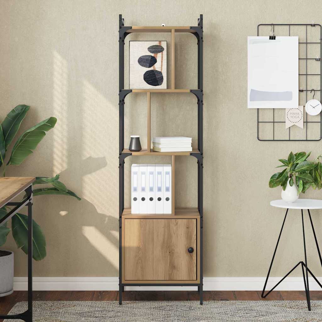 vidaXL Βιβλιοθήκη Artisan Oak 44,5 x 30 x 154,5 εκ. Επεξεργασμένο ξύλο