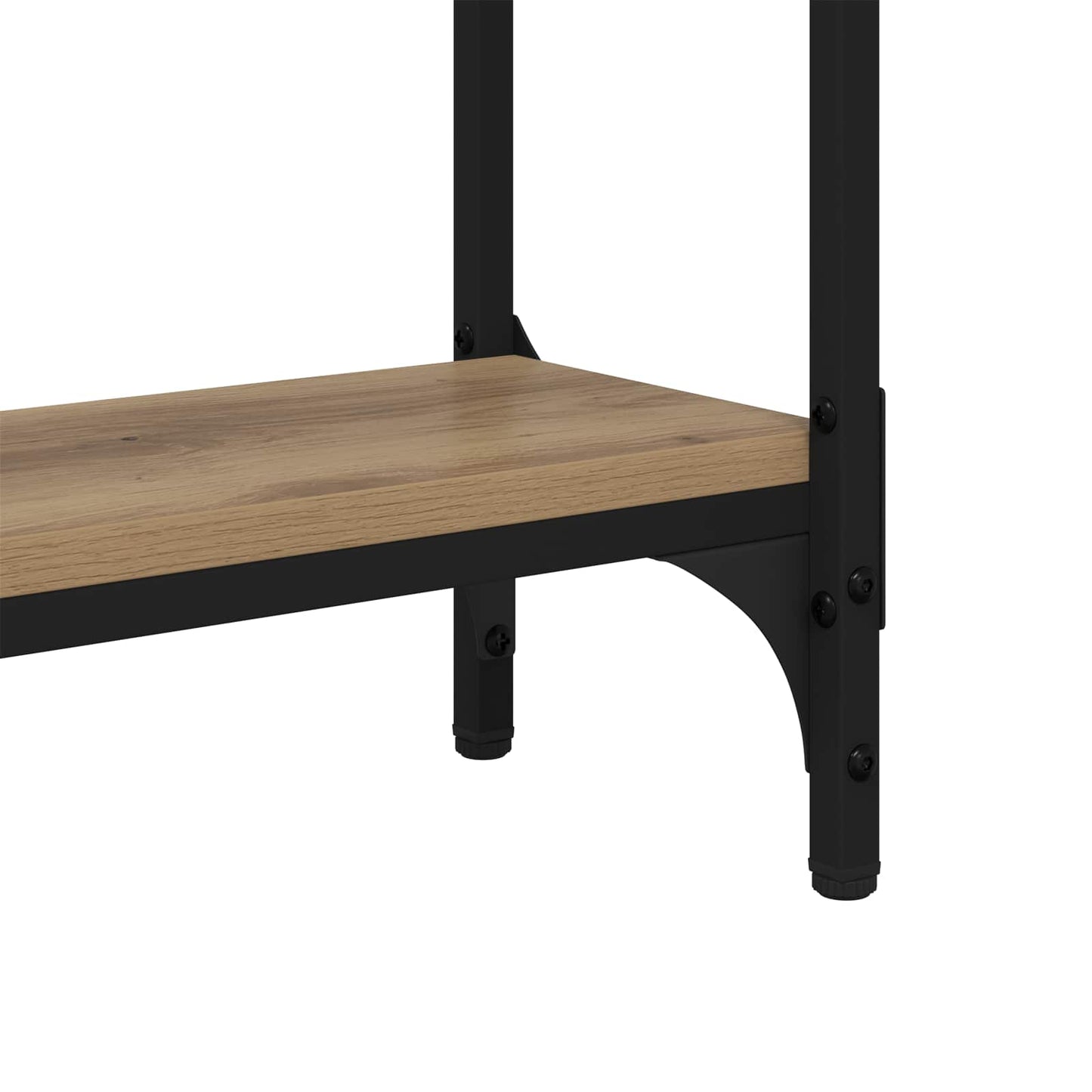 vidaXL Τραπέζι κονσόλας με ράφι Artisan Oak 100 x 22,5 x 75 εκ
