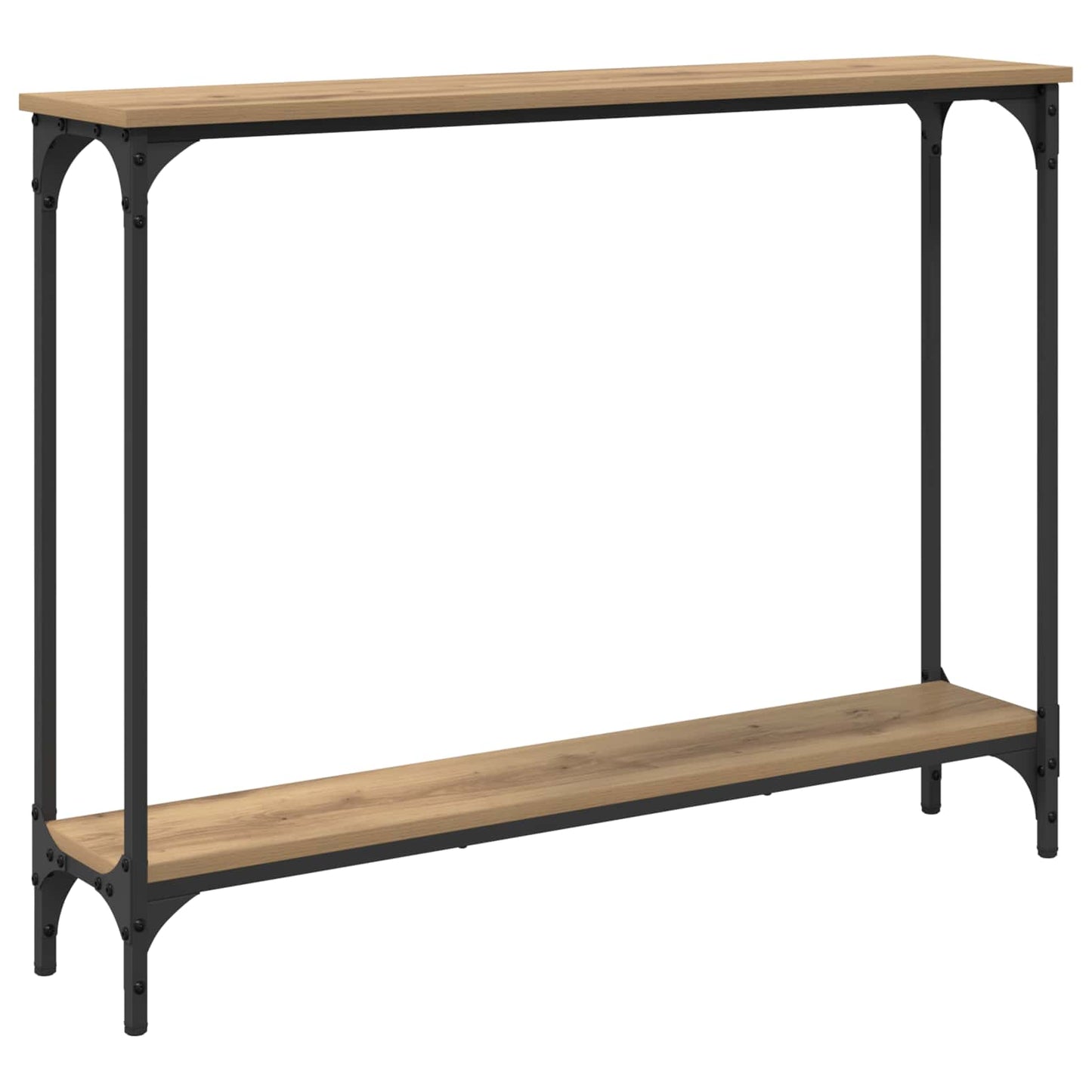 vidaXL Τραπέζι κονσόλας με ράφι Artisan Oak 100 x 22,5 x 75 εκ
