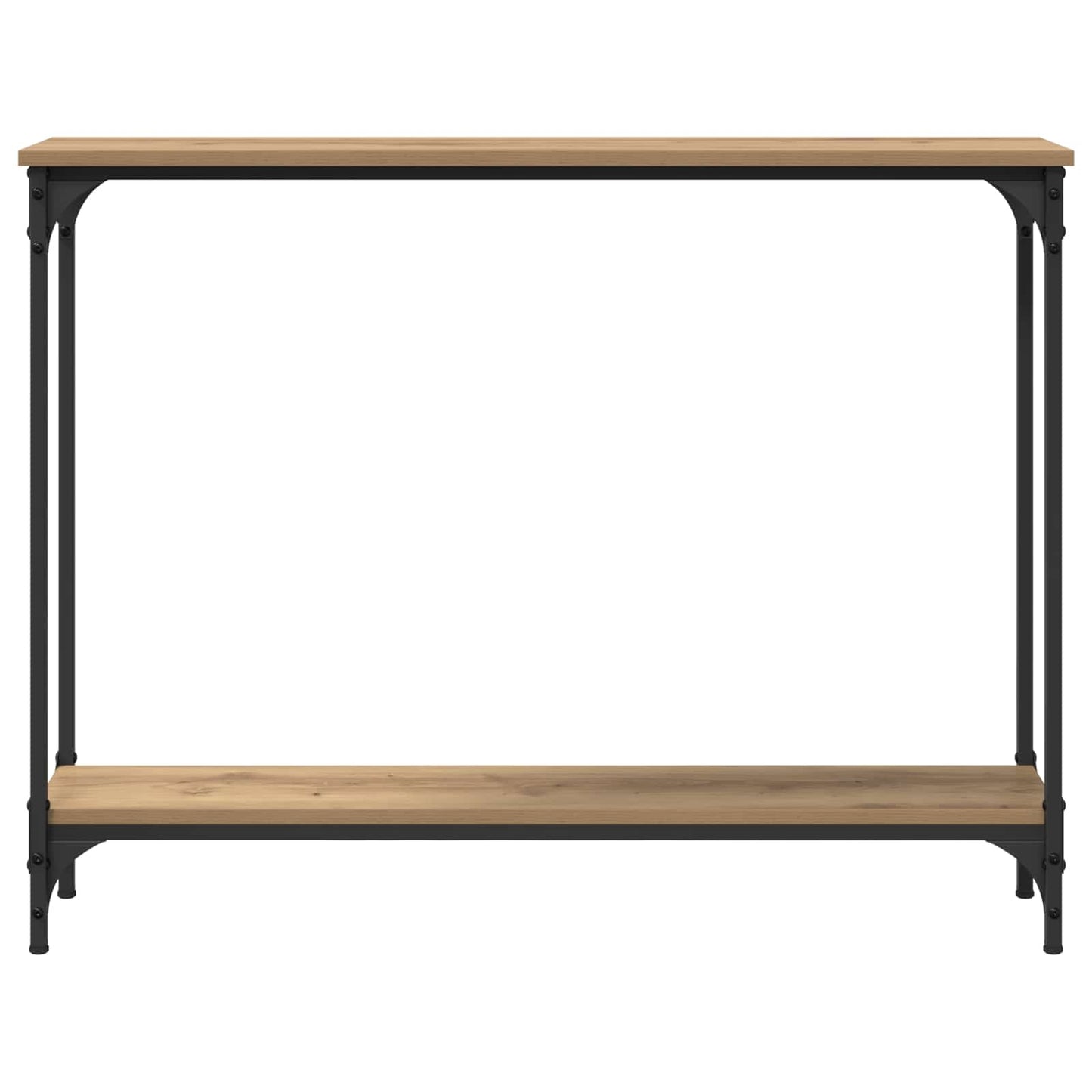 vidaXL Τραπέζι κονσόλας με ράφι Artisan Oak 100 x 22,5 x 75 εκ