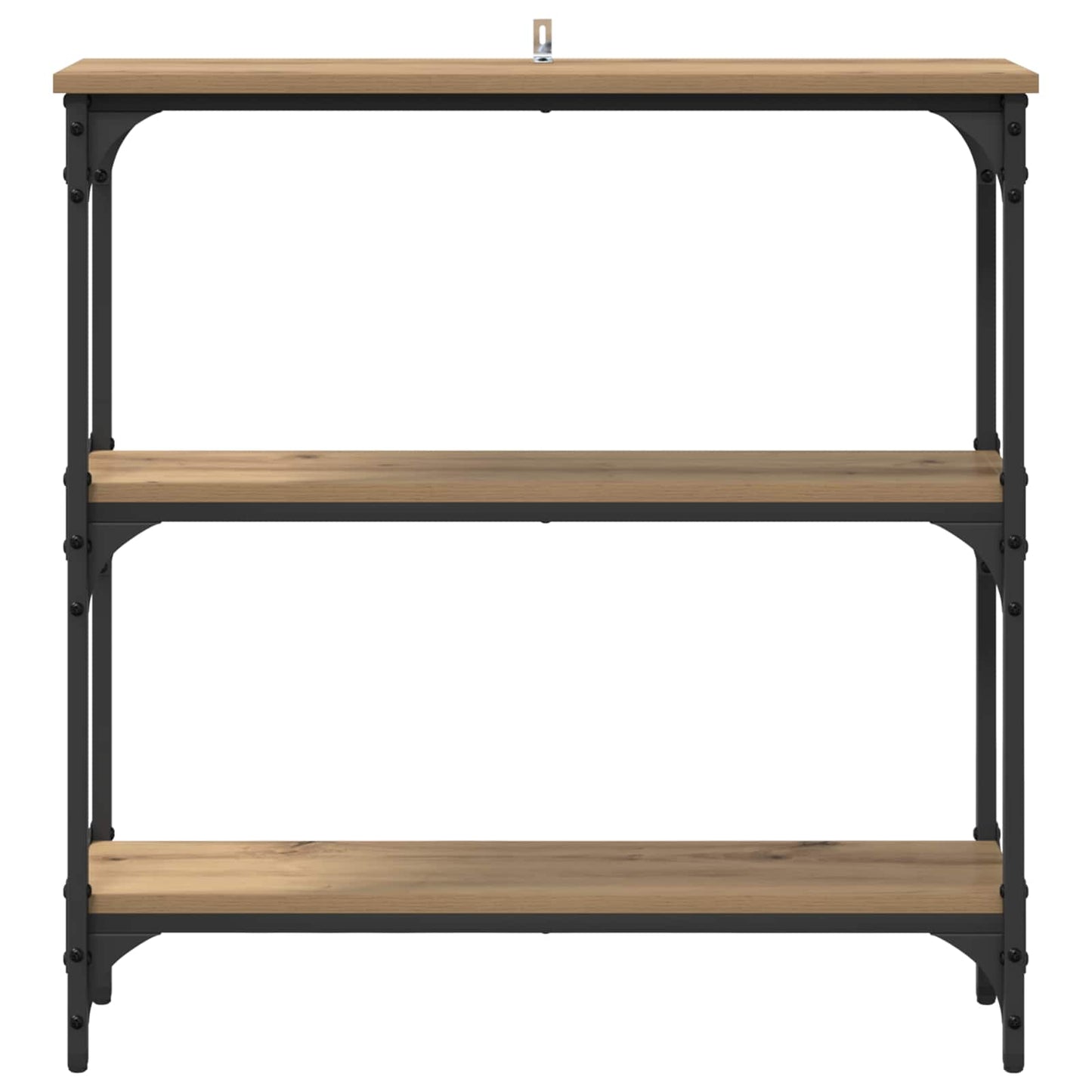 vidaXL Τραπέζι κονσόλας με ράφι Artisan Oak 75 x 22,5 x 75 εκ