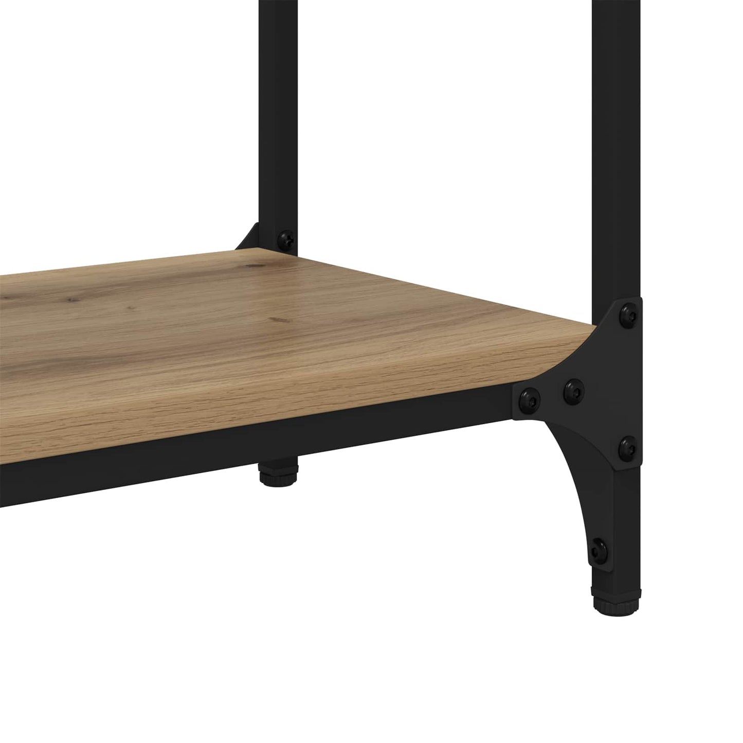 vidaXL Τραπέζι κονσόλας με ράφι Artisan Oak 100 x 29 x 75 εκ.