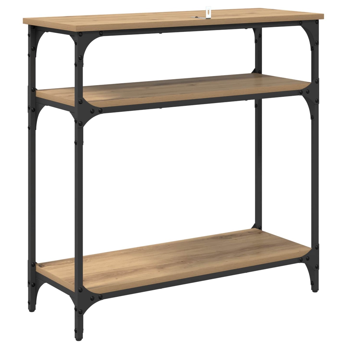 vidaXL Τραπέζι κονσόλας Artisan Oak 75 x 29 x 75 εκ Επεξεργασμένο ξύλο