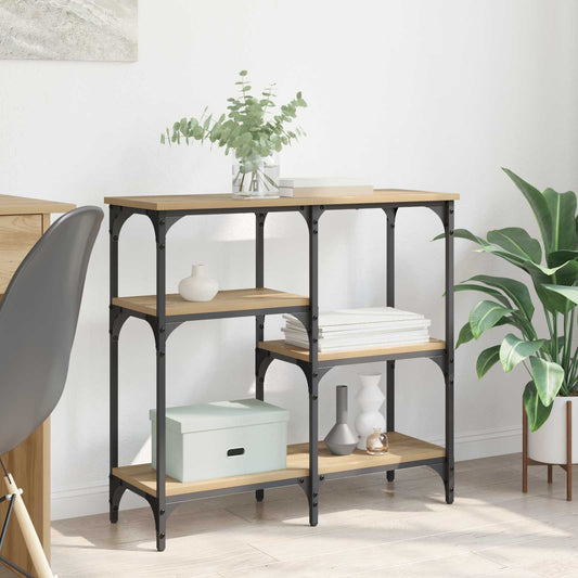 vidaXL Τραπέζι κονσόλας Artisan Oak 80 x 29 x 75 εκ Επεξεργασμένο ξύλο