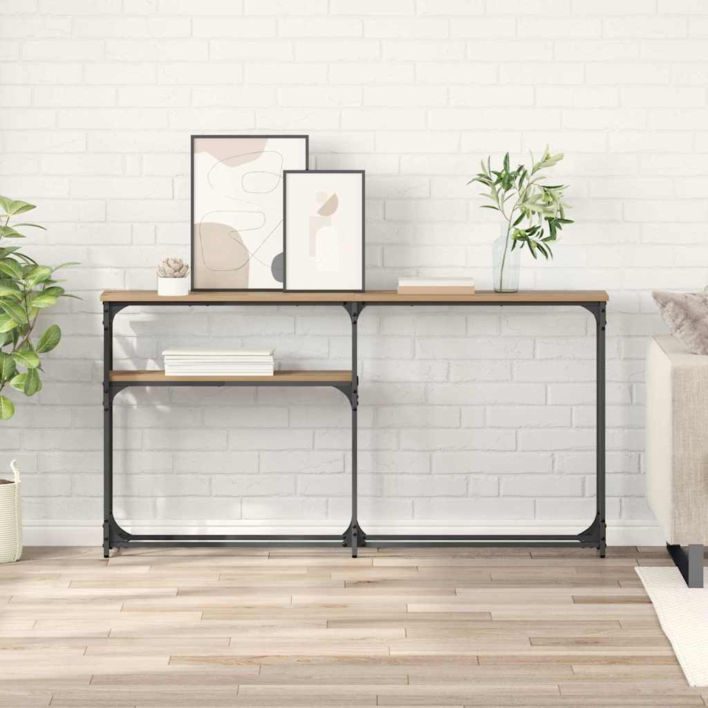 vidaXL ΤραπέζιΚονσόλας Artisan Oak 145 x 22,5 x 75 εκ.