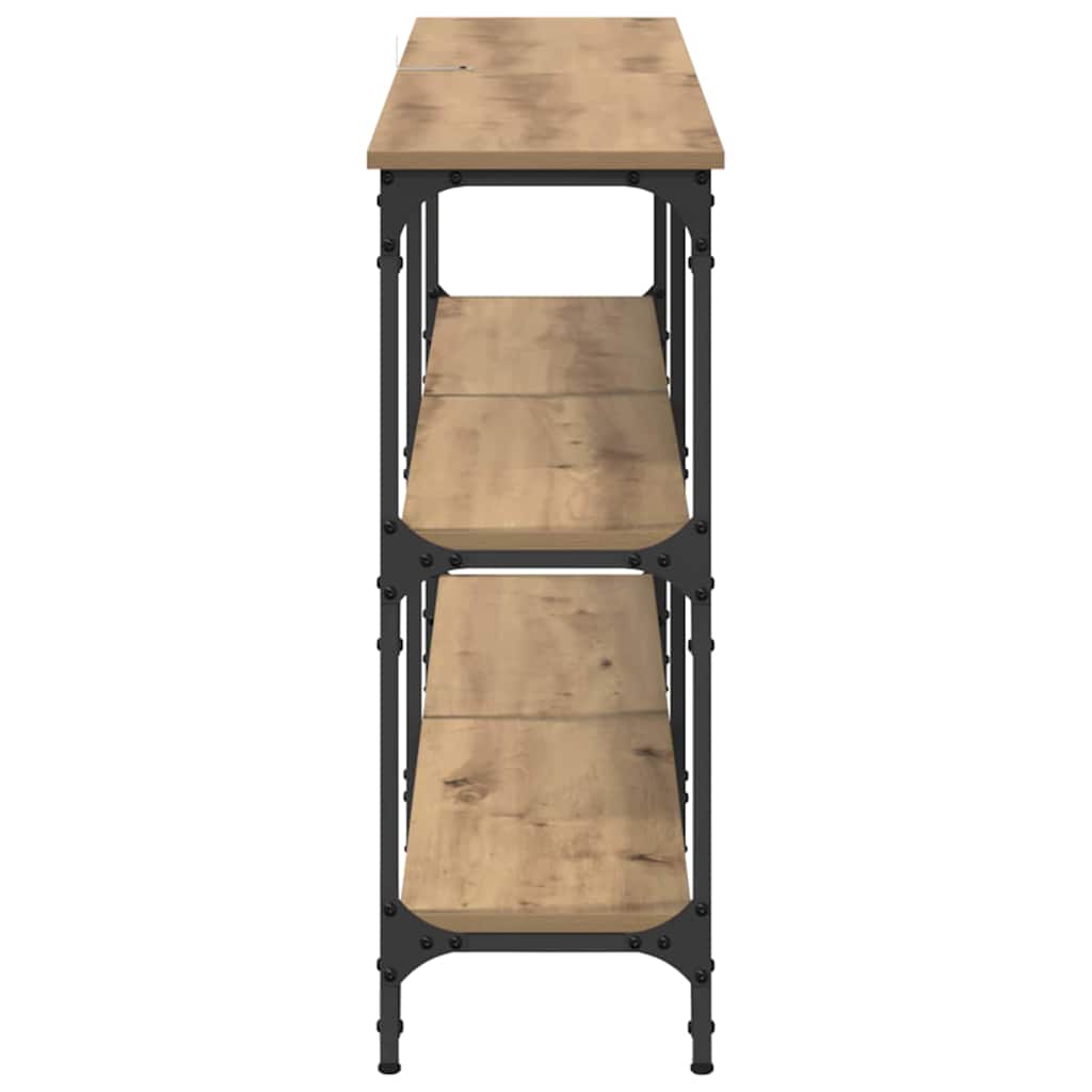 vidaXL Τραπέζι κονσόλας Artisan Oak 150 x 29 x 75 εκ