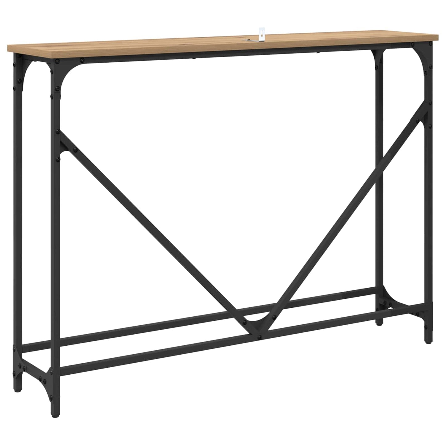 vidaXL Τραπέζι κονσόλας Artisan Oak 102 x 23 x 75 εκ