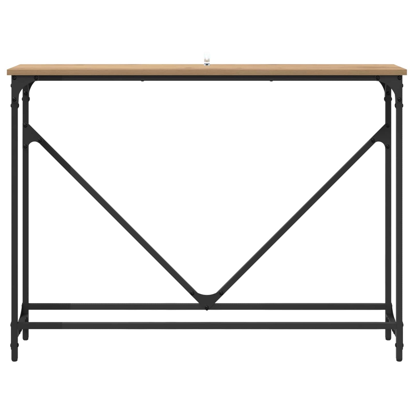 vidaXL Τραπέζι κονσόλας Artisan Oak 102 x 23 x 75 εκ
