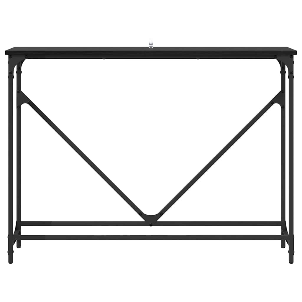 vidaXL Τραπέζι κονσόλας Μαύρη δρυς 102 x 22.5 x 75 εκ.