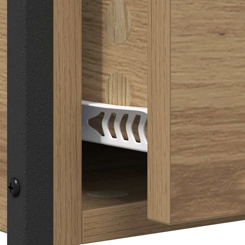 vidaXL Τραπέζι κονσόλας με συρτάρι Artisan Oak 100 x 40 x 75 cm