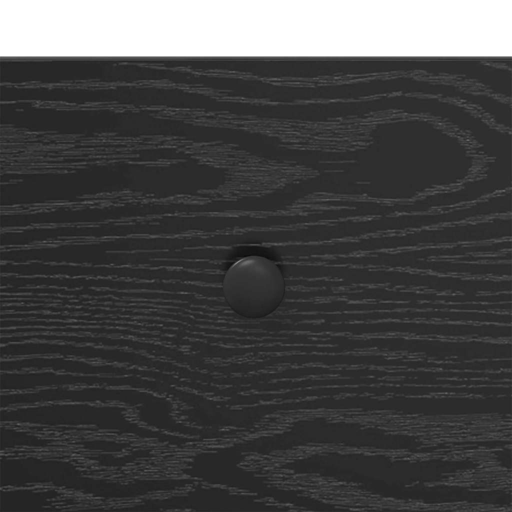 vidaXL Τραπέζι κονσόλας με συρτάρι Μαύρη Οξυά 75 x 34,5 x 75 εκ