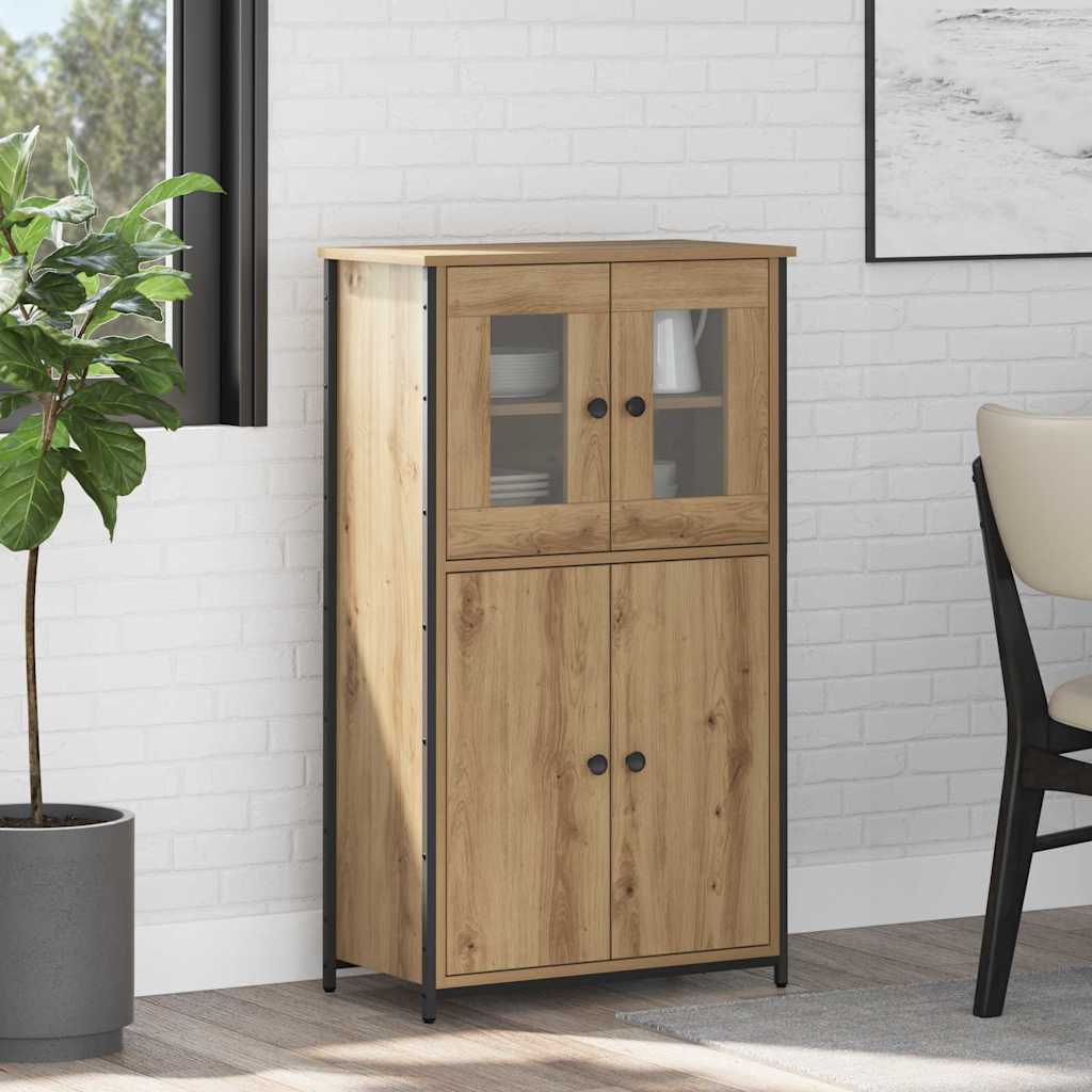 vidaXL Highboard Artisan Oak 62 x 32 x 106,5 εκ Επεξεργασμένο ξύλο