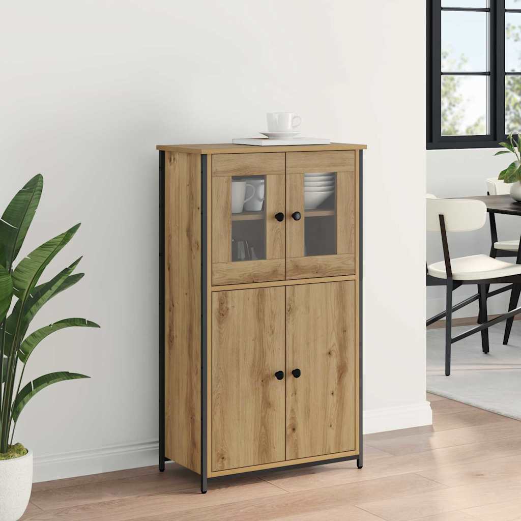 vidaXL Highboard Artisan Oak 62 x 32 x 106,5 εκ Επεξεργασμένο ξύλο
