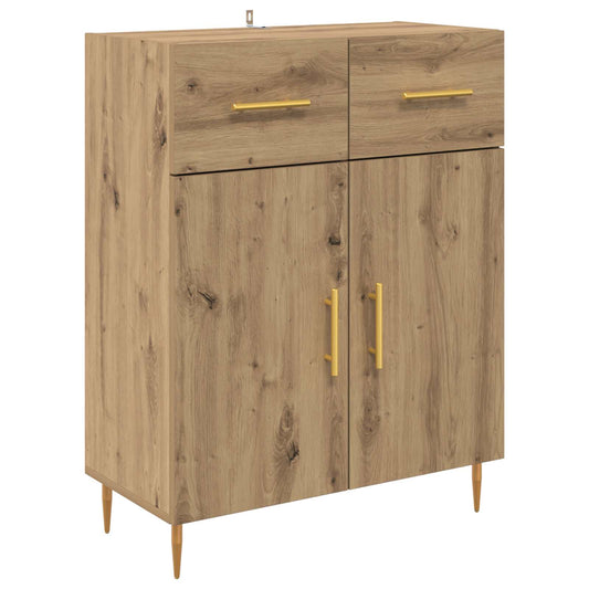 vidaXL Πλαϊνό γραφείο με συρτάρι Artisan Oak 69,5 x 34 x 90 εκ.