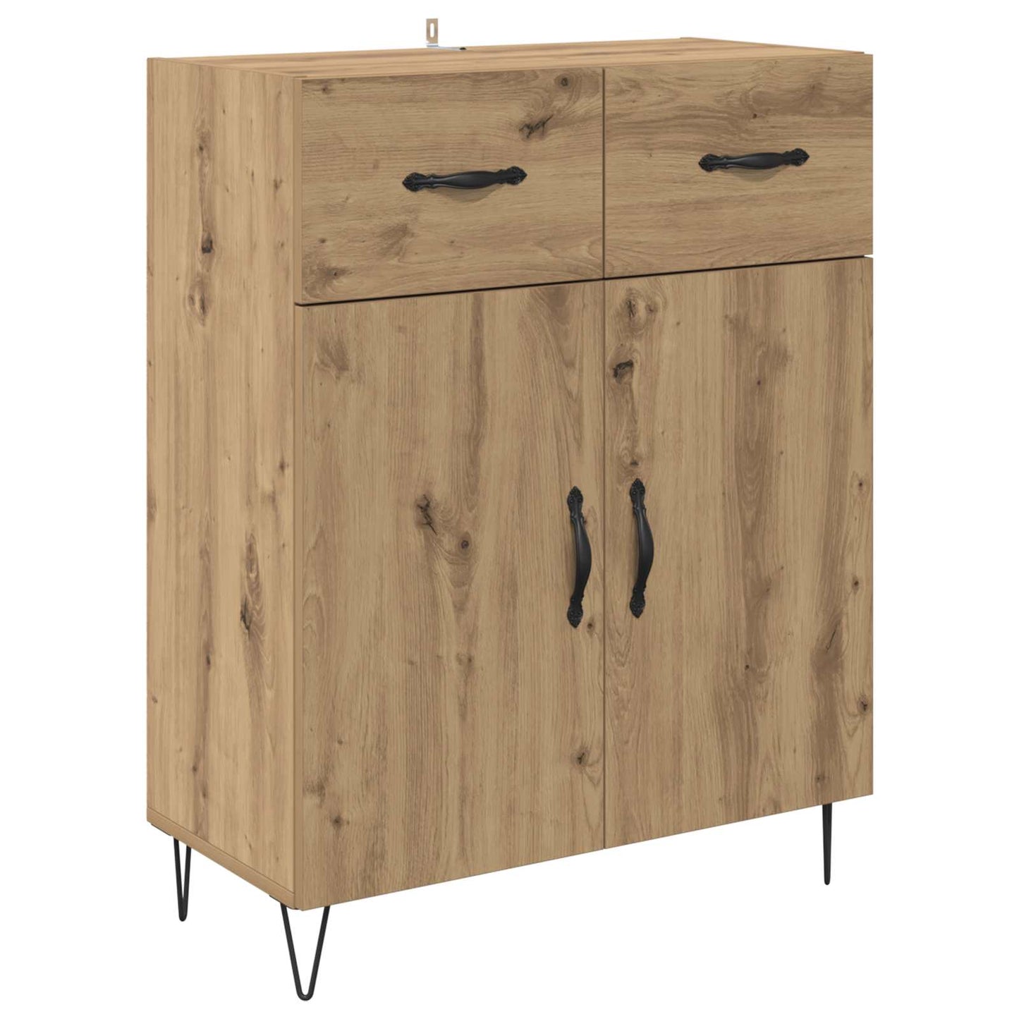 vidaXL Πλαϊνό γραφείο με συρτάρι Artisan Oak 69,5 x 34 x 90 εκ.